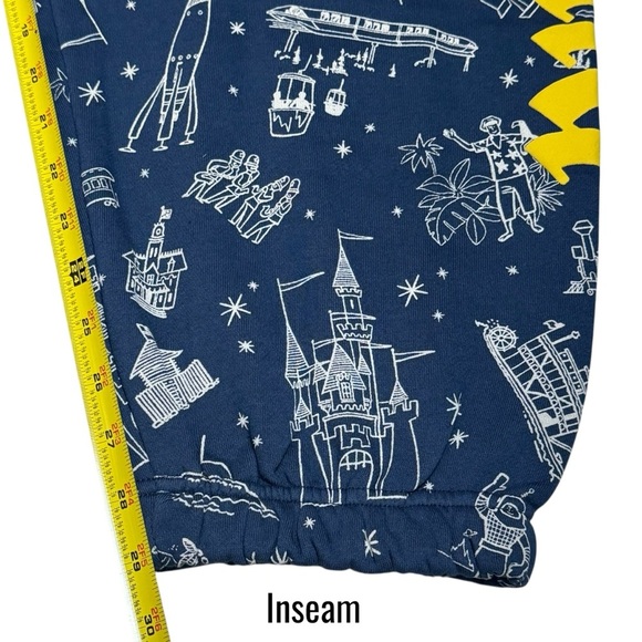 NWOT Disney 100 Disneyland Resort Comfort Jogger Sweatpants Novelty Unisex XXL - Picture 12 of 13
